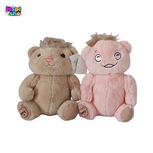 عروسک پولیشی خارجی سنجاب دو چهره با قابلیت چرخش سر