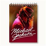 دفتر یادداشت 50 برگ خندالو مدل مایکل جکسون Michael Jackson کد 3282