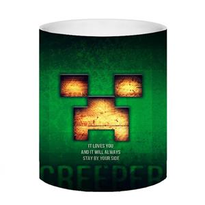ماگ طرح creeper minecraft کد 450