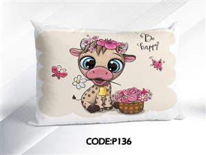 بالش کودک طرح گاو قندی کد P136