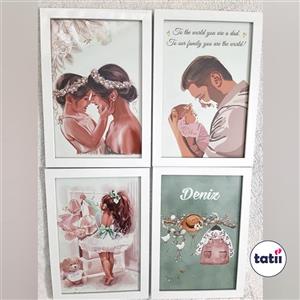تابلو و قاب کودک تاتی _ زندگی