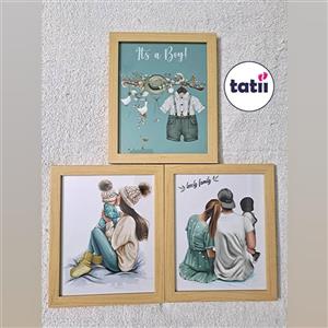 تابلو و قاب کودک تاتی _ خانواده