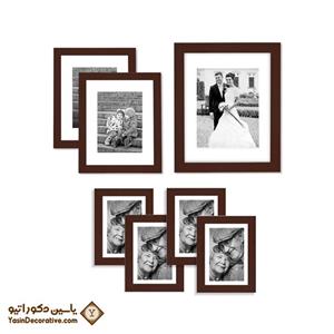 قاب عکس دکوراتیو 7 عددی مدل DT73P مسی