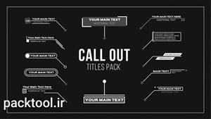 دانلود تایتل آماده Call Out در پریمیر | متن Call Out Titles