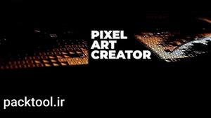 دانلود پروژه آماده افکت هنری پیکسل افتر افکت Pixel Art Creator