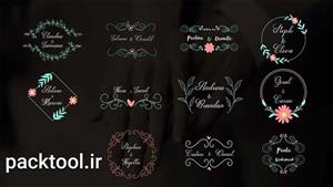 دانلود پروژه آماده پک عناوین عروسی wedding titles pack source افتر افکت