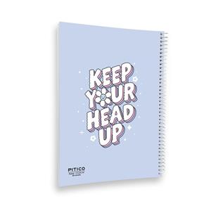 دفتر مشق 80 برگ پیتیکو مدل نوشته انگیزشی کیوت کد 547