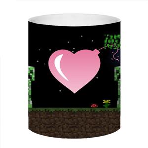 ماگ طرح کریپر عاشق minecraft کد 455