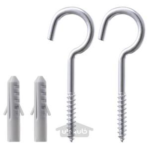 قلاب و رول پلاک ایکیا مدل FIXA کد 204.584.65 مجموعه 4 عددی
