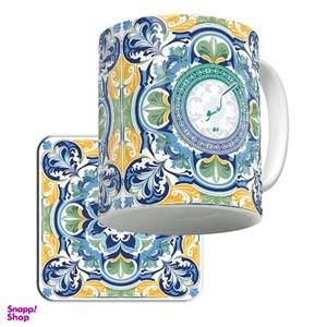 ماگ لاژید مدل اسم گیسو کد YBPRSN به همراه زیرلیوانی