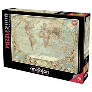 پازل 2000 تکه آناتولین طرح World Map کد 3935