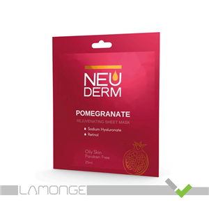 ماسک صورت نئودرم مدل Pomegranate حجم 25 میلی لیتر