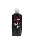 شامپو براق کننده سیاه سان سیلک برای موهای تیره و مشکی براق 625 میلی sunsilk black shine shampoo for shiny dark, black hair with hennaoil pearl & vitamin E