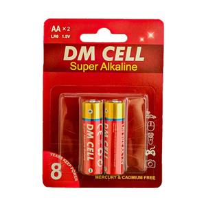 باتری قلمی دی ام سل مدل super alkaline بسته 2 عددی