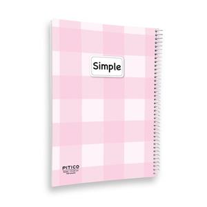 دفتر مشق 100 برگ پیتیکو مدل چهارخونه کد 8797