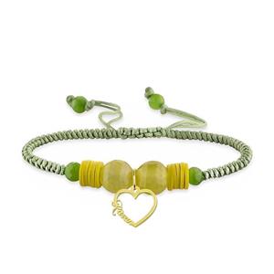 دستبند طلا 18 عیار زنانه مدوپد مدل اسم کاوان kavan کد DH11244