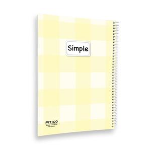 دفتر مشق 100 برگ پیتیکو مدل چهارخونه کد 8791