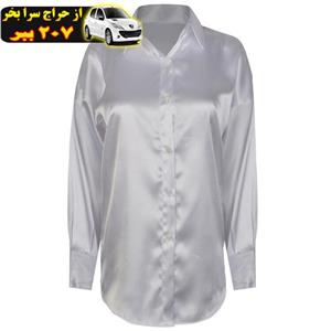 شومیز آستین بلند زنانه دکسونری طرح ساتن شماره   سفیدمحصول157796