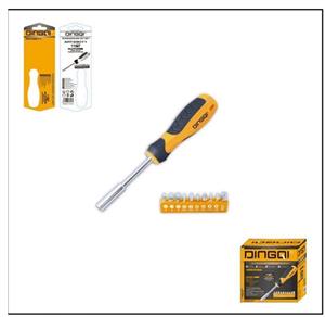ست پیچ گوشتی 11 عددی بیت خور دینگی DINGQI مدل 68011