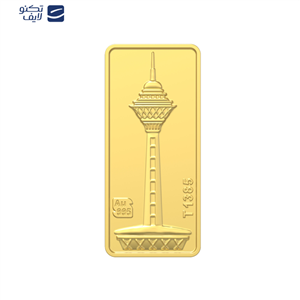شمش طلا 24 عیار طلای محمد مدل برج میلاد کد M-1403-5 -