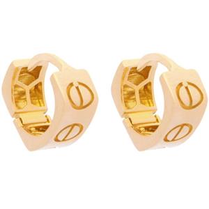 گوشواره طلا 18 عیار زنانه طلای مستجابی مدل حلقه ای کد T2088 -