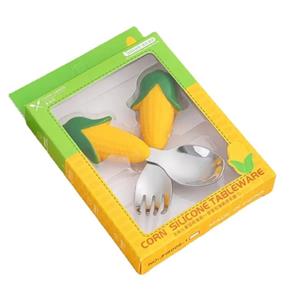 ست قاشق و چنگال کودک مدل خود تغذیه کد 1004