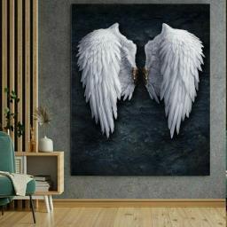 پوستر پارچه ای طرح آنجل مدل بال ها کد BK1819