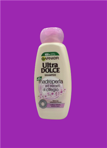 شامپو براق کننده موهای کدر فوق العاده ملایم گارنیر با عصاره شکوفه گیلاس 300 میلی GARNIER ultra dolce shampoo madreperla ed estratti di ciliegio