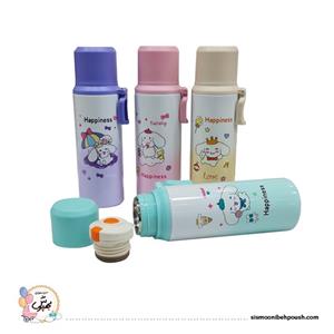 فلاسک استیل پاستیلی عروسکی happiness (500میلی لیتر) کد sis06