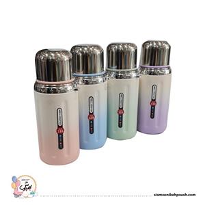 فلاسک استیل دو رنگ پاستیلی ۶۰۰ میلی لیتر کد sis09