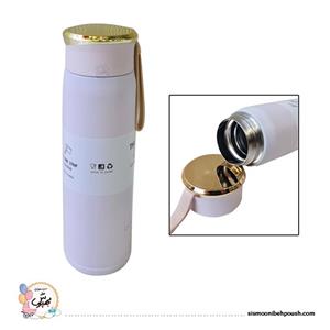 فلاسک استیل ضدزنگ بند چرمی (۴۵۰ میل لیتر) کد sis011