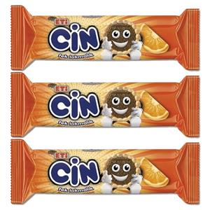 بیسکویت جین با روکش شکلات و پرتقال اتی - 114 گرم بسته 3 عددی