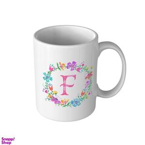 ماگ مدل MG2011 طرح حروف انگلیسی ف یا اف f