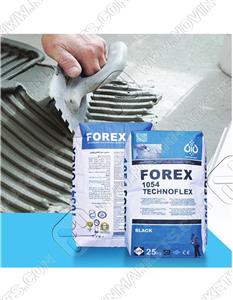 چسب پودری کاشی Forex 1054 وزن 20 کیلوگرم خاکستری