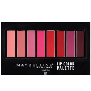پالت رژ لب 8 رنگ میبلین شماره 01 Maybelline Lip Color Palette 4g