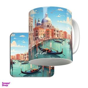 ماگ لاژید مدل اسم آرین کد VNZ به همراه زیرلیوانی