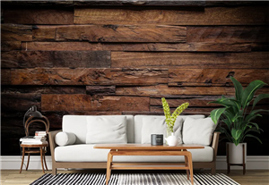 کاغذ دیواری سه بعدی طرح چوب برجسته