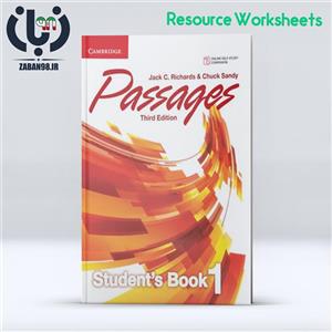 دانلود کتاب Passages 1 Teacher’s Resource Worksheets ویرایش سوم 