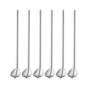 قاشق شربت ست 6 عددی وی ام افWMF Cocktail spoon set with straw, 6-piece