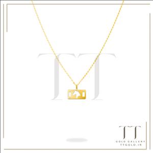 گردنبند طلا 18 عیار زنانه تی تی گلد مدل ساحل – کد P1-12-41