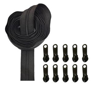 زیپ مدل 5-2-B طول 2 متر به همراه سرزیپ بسته 11 عددی