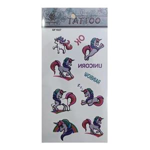 تتو موقت طرح اسب شاخ دار کد 42 -