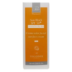 کرم ضد آفتاب رنگی تگودر SPF 50 مدل su02 مناسب پوست خشک و نرمال حجم 50 میلی‌لیتر