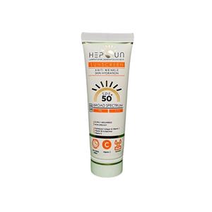 کرم ضد آفتاب بدون رنگ هپسان SPF 50 مدل فیوژن مناسب پوست های چرب حجم 50 میلی لیتر
