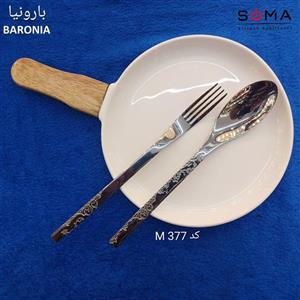 سرویس قاشق و چنگال بارونیا ۳۰ نفره مدل براق ۳۷۷M