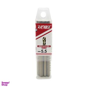 مته آهن زیناکس کد YP-HSS-DIN338-5.5MM سایز 5.5 میلی متر مجموعه 10 عددی
