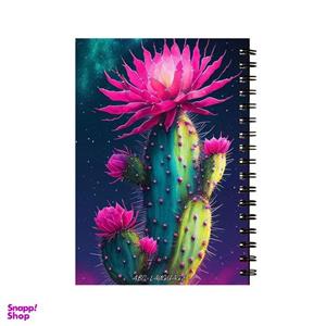 دفتر زبان 50 برگ طرح کاکتوس کد 376