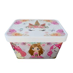 جعبه اسباب بازی کودک مدل تک شاخ و دختر کد PONI-901