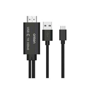 کابل تبدیل USB-C به HDMI اونتن مدل OTN-9572S طول 1.8 متر
