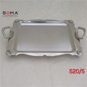 سینی پذیرایی سوما استیل پایه دار  (۵۲۰/۵)